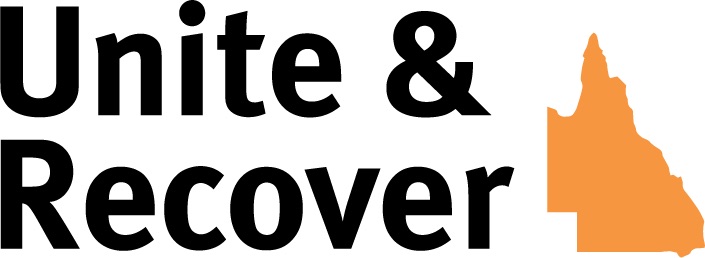 Unite and Recover QLD logo Unite and Recover QLD logo