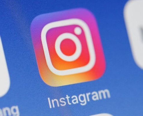 Instargram App icon on a phone