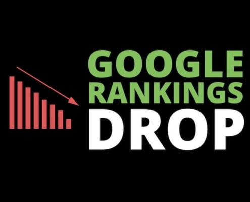 Google ranking is dropping