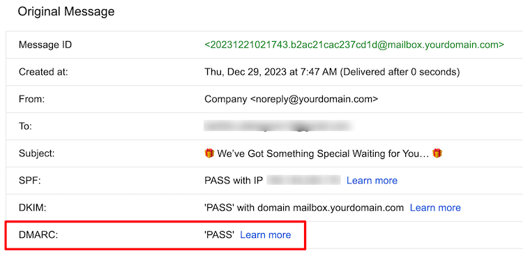 Establish DMARC Email Authentication