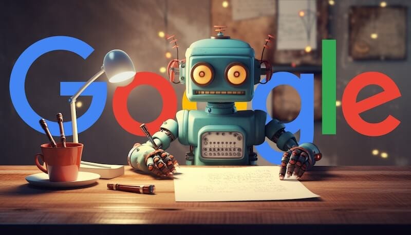 Google AI Robot writing